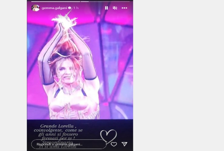 Lorella Cuccarini e la dedica più bella