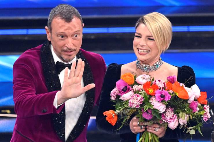 Amadeus e Emma a Sanremo